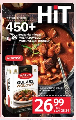 Gulasz wołowy wolno gotowany 500 g Mark's promocja w Selgros