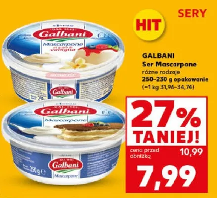 Ser mascarpone różne rodzaje promocja w Kaufland
