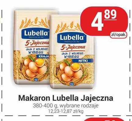 Makaron Lubella Jajeczna promocja w Delikatesy Sezam