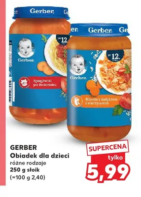 Obiadek dla dzieci Gerber promocja w Kaufland