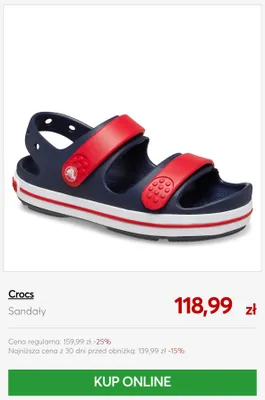 Sandały Crocs promocja w eobuwie.pl