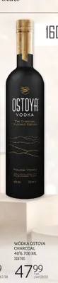 Wódka Ostoya Charcoal 40% 700 ML promocja w Selgros