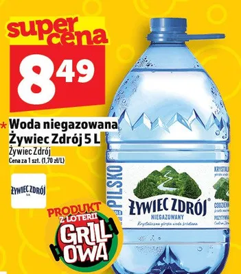 Woda niegazowana 5l promocja w TOPAZ
