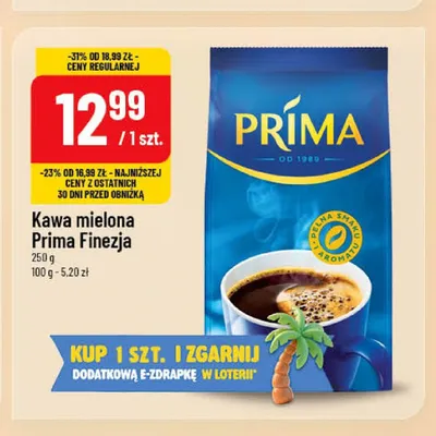 Kawa mielona Prima Finezja promocja w POLOmarket