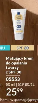 Matujący krem do opalania twarzy Avon Care Sun+ SPF 30 promocja w AVON