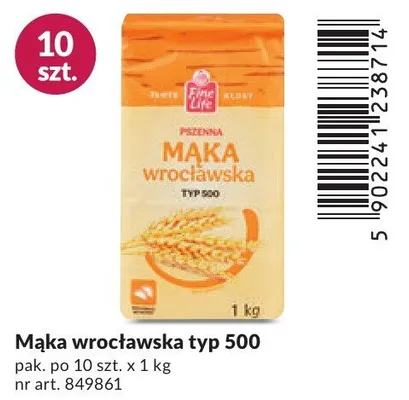 Mąka wrocławska typ 500 promocja w Makro
