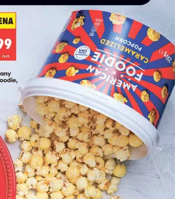 Popcorn karmelizowany American Foodie promocja w Biedronka