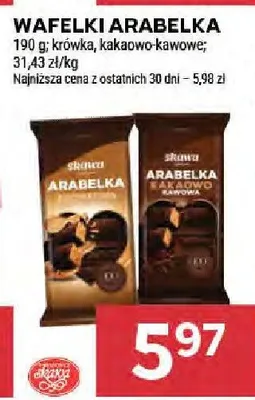 Wafelki Arabelka kakaowo-kawowe Skawa promocja w Stokrotka