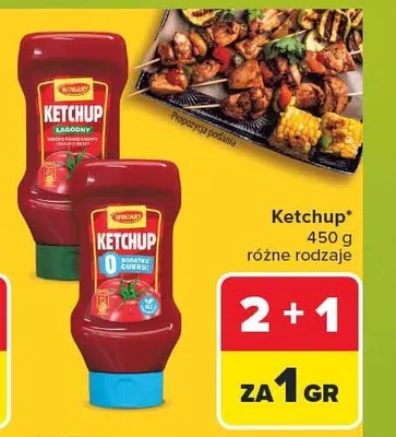 Ketchup ostry Winiary promocja w Carrefour Market
