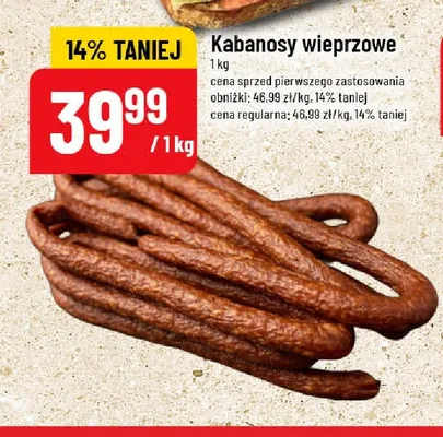 Kabanosy wieprzowe promocja w POLOmarket
