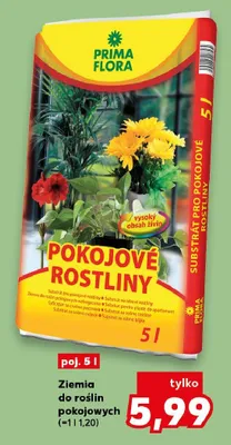 Ziemia do roślin pokojowych PRIMA FLORA promocja w Kaufland