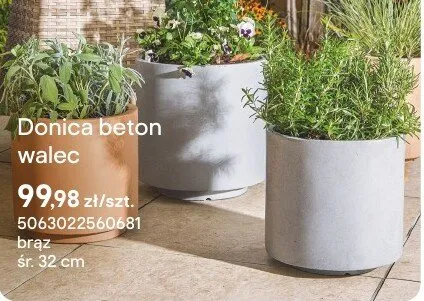Donica beton walec promocja w Castorama