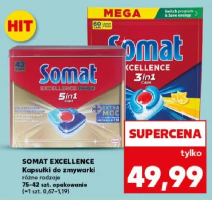 Kapsułki do zmywarki różne rodzaje 50-42szt. promocja w Kaufland