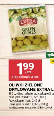 Oliwki zielone drylowane Extra Line promocja w Stokrotka