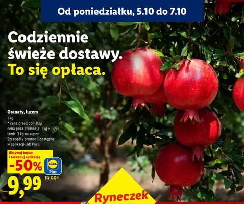 Granaty luzem Ryneczek Lidla promocja w Lidl