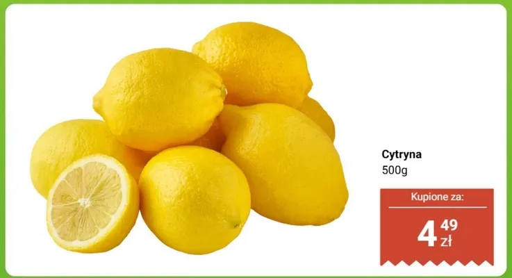 Cytryna 500 g promocja w Dino