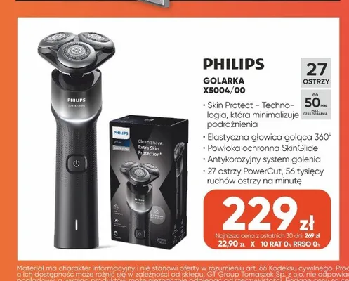 Golarka Philips promocja w Max Elektro