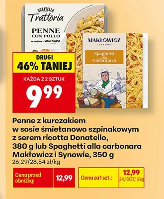 Spaghetti alla carbonara Makłowicz i Synowie promocja w Biedronka