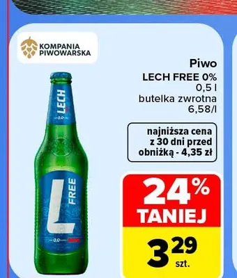 Piwo bezalkoholowe Lech promocja w Carrefour