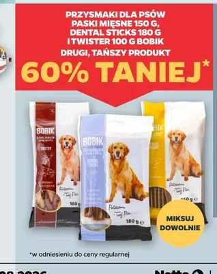 Przysmaki dla psów Twister Bobik promocja w Netto