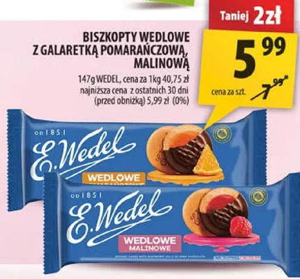 Biszkopt wedlowe z galaretką pomarańczową, malinową promocja w Arhelan