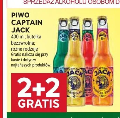 Piwo Captain Jack Cuba Libre promocja w Stokrotka