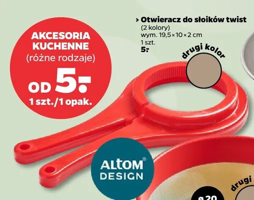 Otwieracz do słoików twist Altom Design promocja w Netto