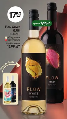 Wino czerwone Flow Cuvee promocja w Żabka