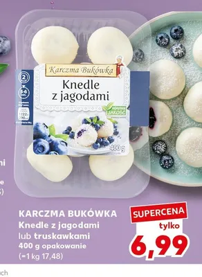 Knedle z jagodami Karczma Bukówka promocja w Kaufland