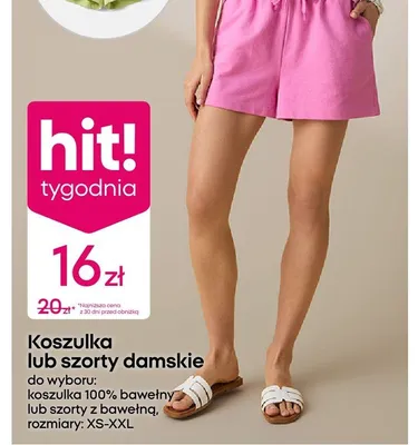 Szorty damskie z bawełną promocja w Pepco