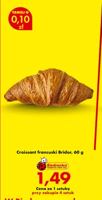 Croissant francuski Bridor promocja w Biedronka