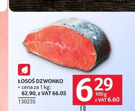 Łosoś dzwonko promocja w Selgros