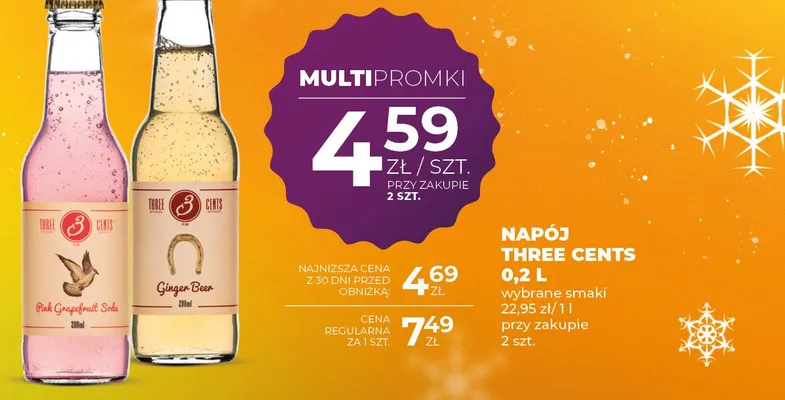 Napój Three Cents promocja w Duży Ben