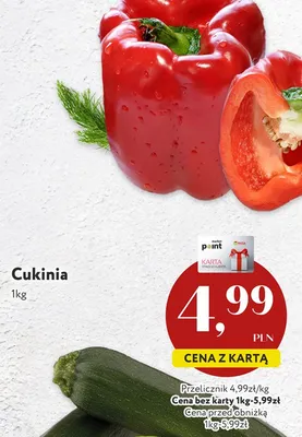 Cukinia promocja w Market Point