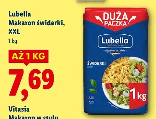 Makaron świderki, XXL promocja w Lidl