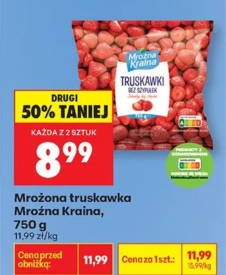 Truskawki mrożone  promocja w Biedronka