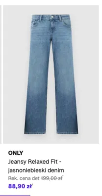 Jeansy Relaxed Fit ONLY - jasnoniebieski denim promocja w Lounge by Zalando