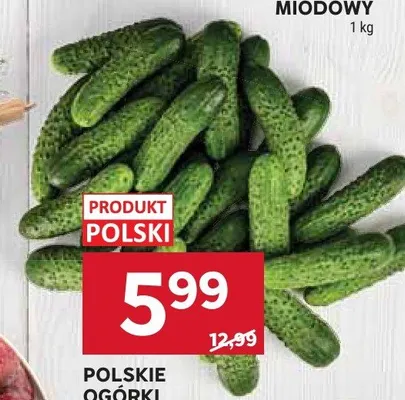 Ogórki gruntowe polskie promocja w Stokrotka