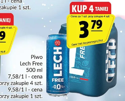 Piwo Lech Free 500 ml promocja w Prim Market