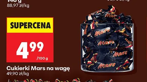 Cukierki Mars na wagę promocja w Biedronka