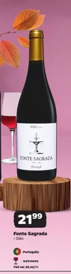 Wino czerwone wytrawne Fonte Sagrada Dão promocja w Netto