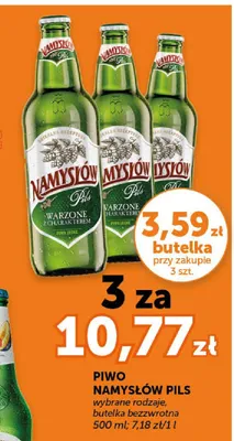 Piwo Namysłów Pils butelka bezzwrotna promocja w Groszek