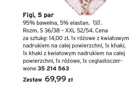 Figi damskie Tchibo 5-pak promocja w Tchibo
