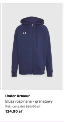 Bluza rozpinana Under Armour granatowy promocja w Lounge by Zalando