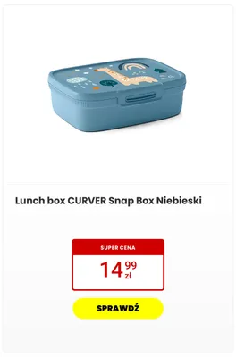 Lunch box Curver Snap Box Niebieski promocja w Media Expert