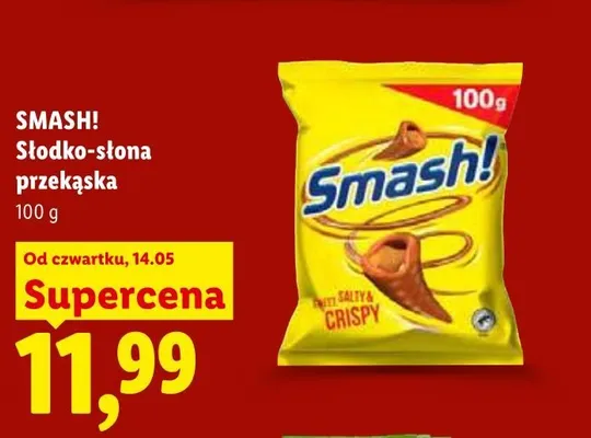 Słodko-słona przekąska Smash! promocja w Lidl