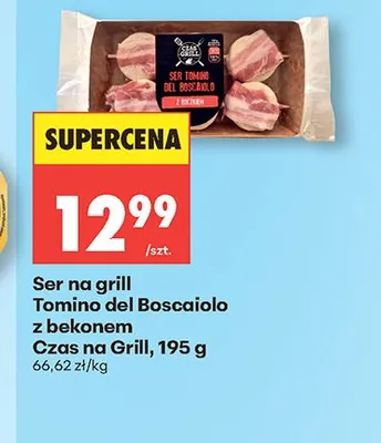 Ser na grill Tomino del Boscaiolo z bekonem Czas na Grill promocja w Biedronka