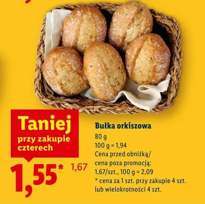 Bułka orkiszowa promocja w Lidl