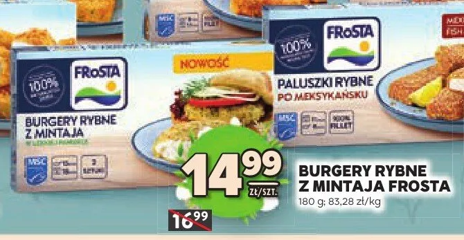 Burgery rybne z mintaja promocja w Stokrotka