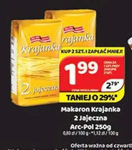 Makaron Krajanka 2 Jajeczna Arc-Pol promocja w Delfin